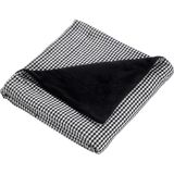 Rumija Home Siyah Kazayağı Luxury Throw Tek Kişilik Koltuk Şalı Battaniye 140 x 190 cm - Standart