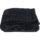 Rumija Home Siyah Luxury Dekoratif Throw Battaniye 140 x 190 cm - Standart