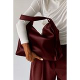 RumyaCollection Kadın Hobo Pinterest Salaş El ve Omuz Çanta Bordo
