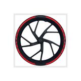Run Grafik Shop Yamaha Motorsiklet Kırmızı Reflektörlü Jant Şeridi 17 Inç Takım Halinde