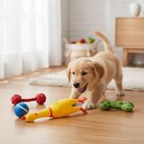 Runaway Ses Çıkaran Tavuk Kedi Köpek Oyuncağı 30 cm