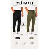 RUNFLEX Tactical Taktik Pantolon Outdoor Kargo Cep Likrali
