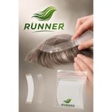 RUNNER No-Shine Protez Saç Yapıştırma Bandı Kesilmiş Halde (Parlama Yapmaz) ''C'' (24mm x 75mm) 36 Adet