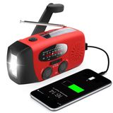 RunningSnail Acil El Crank Kendinden Powered AM/FM NOAA LED El Feneri ile Güneş Hava Radyo, iPhone için 1000 mAh Güç Bankası/Akıllı Telefon Güneş Güneş çevirileri IsimSıklık Sun Güneş