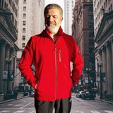 Runnos Erkek Kırmızı Su Geçirmez Softshell Mont Rnns-01(Dar Kalıp Bir Beden Büyük Almanızı Öneriyoruz)