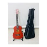 Runo Baretone Kırmızı Renk Ukulele Kılıf ve Pena Hediyeli