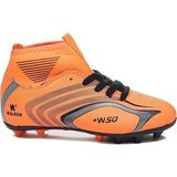 RUNSTEP Çocuk Çoraplı Krampon Futbol Ayakkabısı - Turuncu - Siyah