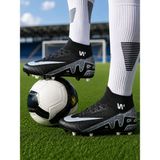 RUNSTEP Çoraplı Krampon Futbol Ayakkabısı - Siyah - Beyaz