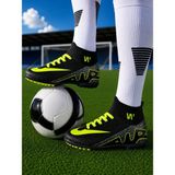 RUNSTEP Erkek Yetişkin Çoraplı Halı Saha Futbol Ayakkabısı Siyah - Sarı Renk Plastik Malzeme ile Tasarlandı