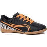 RUNSTEP Futsal Kaymaz Salon Futbolu Ayakkabısı - Siyah - Turuncu