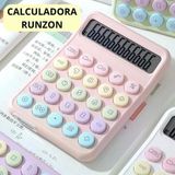 Runzon Renkli Hesap Makinesi Yuvarlak Uçlu 12 Hane Mavi Rz-822 (5224)