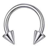 Rupen Kraft 316 Cerrahi Çelik Gümüş Spike Dudak Kıkırdak Septum Helix Tragus Piercingi