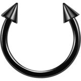 Rupen Kraft 316 Cerrahi Çelik Siyah Spike Dudak Kıkırdak Septum Helix Tragus Piercingi