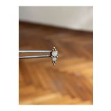 Rupen Kraft 316 L Cerrahi Çelik Dudak Kıkırdak Helix Tragus Piercingi Opal Taşı Detaylı Piercing