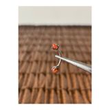 Rupen Kraft 319 L Cerrahi Çelik Doğal Taşlı Kaş Kulak Snug Helix Kıkırdak Daith Conch Rook Tragus Piercing