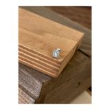 Rupen Kraft 925 Ayar Gümüş Opal Taşlı Güneş Kıkırdak Helix Tragus Piercingi Gümüş Piercing