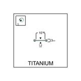 Rupen Kraft Yüksek Kalite G23 Titanium Titanyum / Top 3mm x 10mm x 1.2mm Düz Bar Piercing