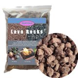 Rurtsva Orta Lav Kayası 10 lbs, 1 "- 2" Doğal Volkanik Taşlar Şömine, Ateş Çukuru veya Kase Kayalarında İç Mekan Dış Mekan Doğal Gaz Propan Yangınları ve Dekoratif Peyzaj için Kullanılır