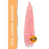 Rus Afro Dalgası Saç Pembe