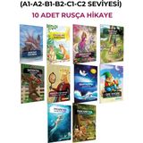 Rusca Hikaye Kitabı Seti A1+A2+B1+B2+C1+C2 Seviyesinde 10 Hikaye Seti (Karakot Okumalıdır)