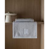 Rusea 2'li Nakışlı%100 Pamuk El Havlusu - Gri - 30x45 cm