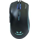 Rush RM91 24000DPI RGB 7D Kablolu Oyuncu Mouse Oyun İçin Ergonomik Tasarım ve Dayanıklılık - Siyah