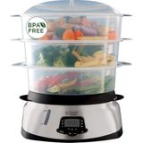 Russell Hobbs 23560-56/RH 1000 Watt Gri 3 Katmanlı Dijital Buharlı Pişirici Zamanlayıcı Özellikli