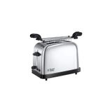 Russell Hobbs Ekmek kızartma makinesi [2 dilim için] Victory paslanmaz çelik (ekstra geniş tost yuvaları, küçük ekmek başlığı, 6 kızartma kademesi + buz çözme ve ısıtma fonksiyonu, hızlı tost