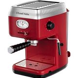 Russell Hobbs Retro Espresso Kahve Makinesi 1350 W 15 Bar Güçlü Espresso İçecek Türü Kırmızı