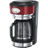 Russell Hobbs Retro Ribbon Kırmızı Cam Sürahili Kahve Makinesi 1 Lt Kapasiteyle Şık Tasarım