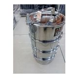 Russet 20x10cm 4 Katlı Paslanmaz Çelik Sefer Tası 6-10 Kişilik (12,5 Litre)