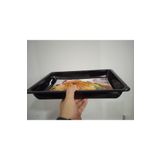 Russet Ankastre Emaye Fırın Tepsisi 37x27x5 Cm Siyah Derin Tepsi Arçelik Beko Nüsse
