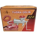 Russet Ev Tipi Kollu 12 Numara Kıyma Makinesi Döküm Içli Köfte Sucuk Yapar Makine - Altın - Turkuaz