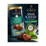 Russet Sütlü Şekersiz Çikolata 100 g Stevia Tatlandırıcılı Diyabetik % 55 Kakao, Şeker İlavesiz Çikolata