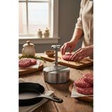 Russet Yaylı Hamburger Presi Köfte Basma Kalıbı 12 Cm İnce Paslanmaz Çelik 100-130 gr