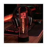 Rust Game Logolu - Rgb Işıklı Pleksi Kulaklık Standı - Oyuncu Kulaklık Tutucu Askı - Gaming Oda Aksesuarı