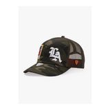 RustandRich Kadın Erkek Haki Baseball Şapka Curved Visor Urban Collection LA Kamuflaj