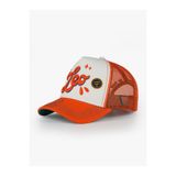 RustandRich Kadın Erkek Turuncu Trucker Şapka Zodiac Collection Leo