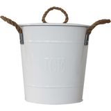 Rustic Concept Metal Buz Kovası ( kapaksızdır ) - Beyaz