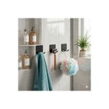 Rustic Edge 3 ADET %100 PASLANMAZ PERMATİK TUTUCU BANYO ASKILIK LİF ASKISI