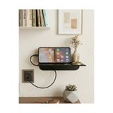 Rustic Edge METAL MALZEME KÜÇÜK DUVAR RAFI MİNİ RAF SUKULENT DEKORATİF EŞYA TELEFON ŞARJ RAFI