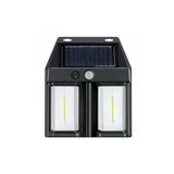 Rustik Ampul İkili Solar Duvar Aplik Güneş Enerjili Hareket Sensörlü