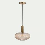 RUSTİK FÜME SARKIT AVİZE 25CM BRONZ ASKILI SPOR TEKLİ AVİZE MYL003277
