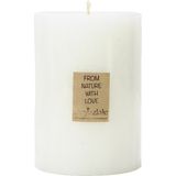Rustik Kütük Mum 15x10 cm - Renkli - 1 Adet