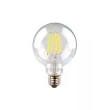 Rustik Led Filament Rustik Ampul E27 G95 6W 6500K Beyaz Işık Erd-46 Beyaz