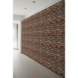 Rustik Tuğla Desenli Tekstil Duvar Kağıdı, 450 x 240