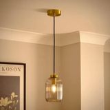 RUSTİK VİNTAGE BAL CAMLI TAVAN sarkıt AVİZE 14 cm cap MYL00336912s