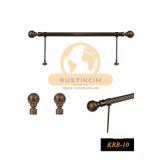 RUSTIKCIM Antik Rustik Bronz Fon Perde Askısı Krb-10 100 Cm