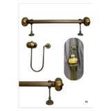 RUSTIKCIM ANTİK RUSTİK FON PERDE ASKISI BRONZ TTMBRONZ001-100CM