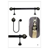 RUSTIKCIM ANTİK RUSTİK FON PERDE ASKISI TTMFÜME001-250CM